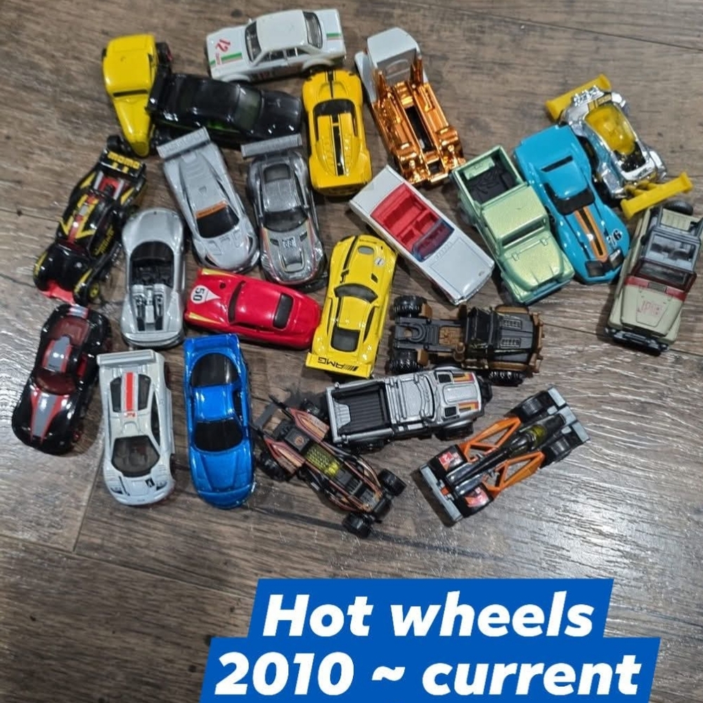 Hot wheels toy car lot